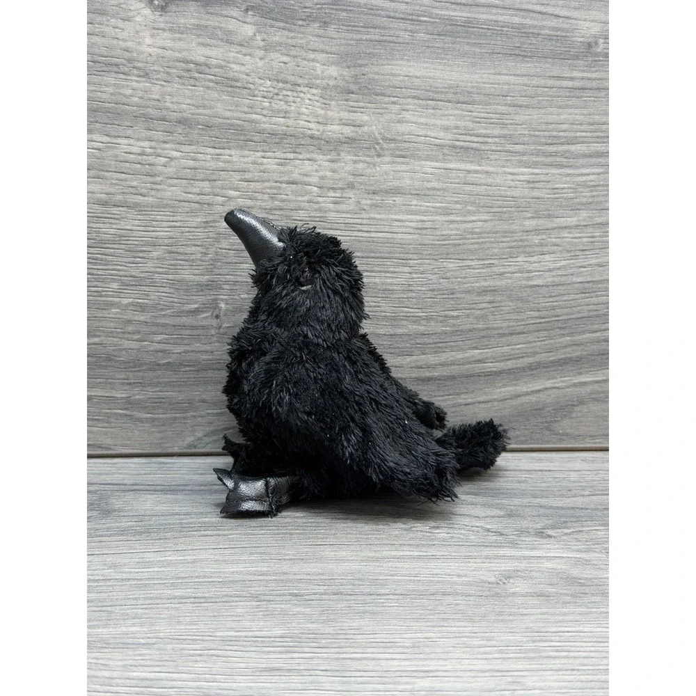 Folkmanis Mini Raven Finger Puppet Stuffed Animal Plush Imagination